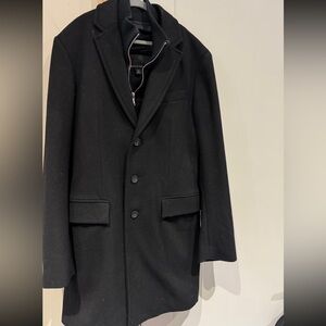 Banana Republic Men's Black Trench Coat